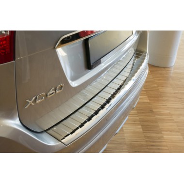 Накладка на задний бампер (полированная) Volvo XC60 (2013-2017) бренд – Avisa главное фото